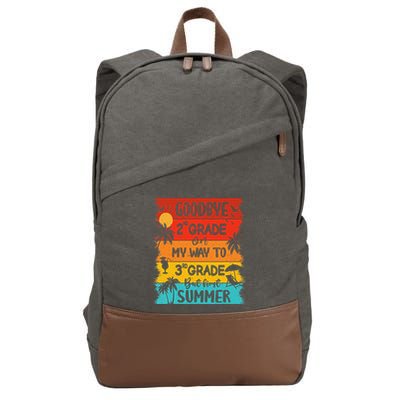 Goodbye 2nd Grade Hello Summer Last Day Of School Graduation Cotton Canvas Backpack