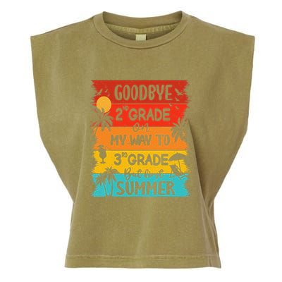 Goodbye 2nd Grade Hello Summer Last Day Of School Graduation Garment-Dyed Women's Muscle Tee
