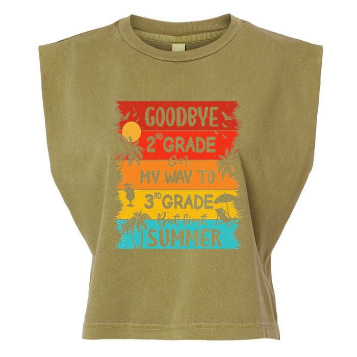 Goodbye 2nd Grade Hello Summer Last Day Of School Graduation Garment-Dyed Women's Muscle Tee