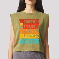 Goodbye 2nd Grade Hello Summer Last Day Of School Graduation Garment-Dyed Women's Muscle Tee