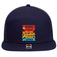 Goodbye 2nd Grade Hello Summer Last Day Of School Graduation 7 Panel Mesh Trucker Snapback Hat