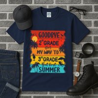 Goodbye 2nd Grade Hello Summer Last Day Of School Graduation Tall T-Shirt
