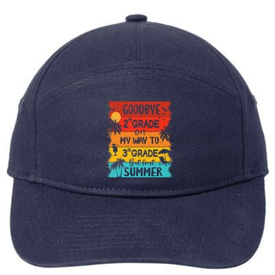Goodbye 2nd Grade Hello Summer Last Day Of School Graduation 7-Panel Snapback Hat