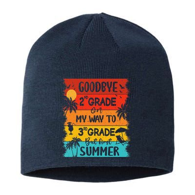 Goodbye 2nd Grade Hello Summer Last Day Of School Graduation Sustainable Beanie