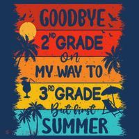 Goodbye 2nd Grade Hello Summer Last Day Of School Graduation Sustainable Beanie