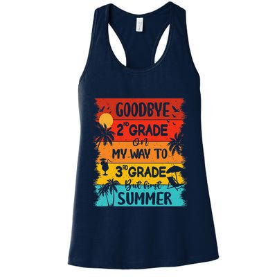 Goodbye 2nd Grade Hello Summer Last Day Of School Graduation Womens Tank Top