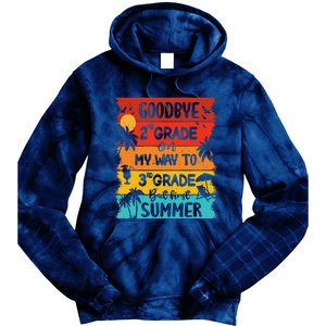 Goodbye 2nd Grade Hello Summer Last Day Of School Graduation Tie Dye Hoodie