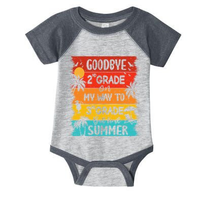 Goodbye 2nd Grade Hello Summer Last Day Of School Graduation Infant Baby Jersey Bodysuit