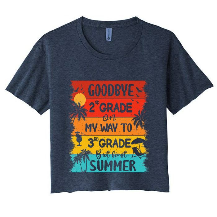 Goodbye 2nd Grade Hello Summer Last Day Of School Graduation Crop Top