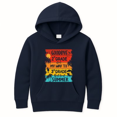 Goodbye 2nd Grade Hello Summer Last Day Of School Graduation Kids Hoodie