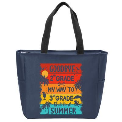 Goodbye 2nd Grade Hello Summer Last Day Of School Graduation Zip Tote Bag