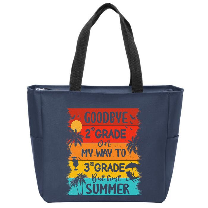 Goodbye 2nd Grade Hello Summer Last Day Of School Graduation Zip Tote Bag