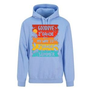 Goodbye 2nd Grade Hello Summer Last Day Of School Graduation Unisex Surf Hoodie