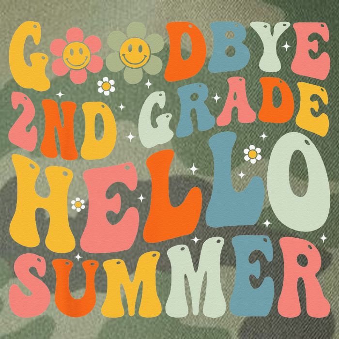 Goodbye 2nd Grade Hello Summer Last Day Of School Legacy Tie Dye Trucker Hat