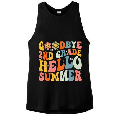 Goodbye 2nd Grade Hello Summer Last Day Of School Ladies PosiCharge Tri-Blend Wicking Tank