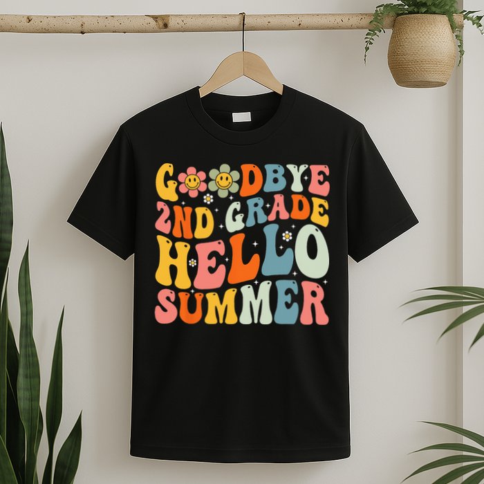 Goodbye 2nd Grade Hello Summer Last Day Of School T-Shirt