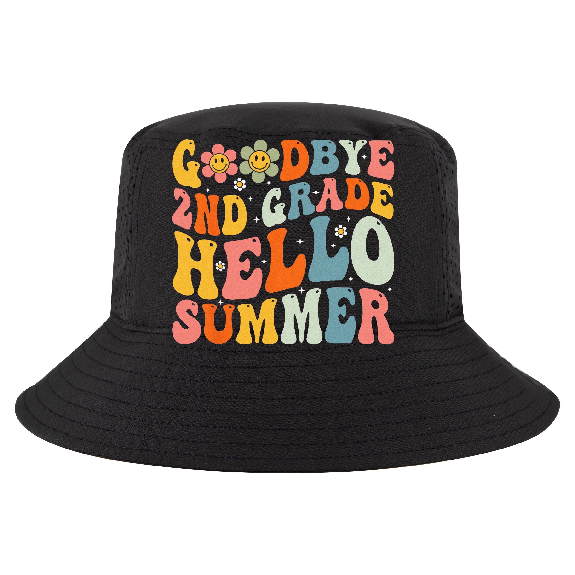 Goodbye 2nd Grade Hello Summer Last Day Of School Sustainable Bucket Hat