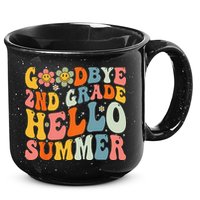 Goodbye 2nd Grade Hello Summer Last Day Of School 15oz Campfire Ceramic Mug