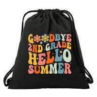 Goodbye 2nd Grade Hello Summer Last Day Of School Drawstring Bag