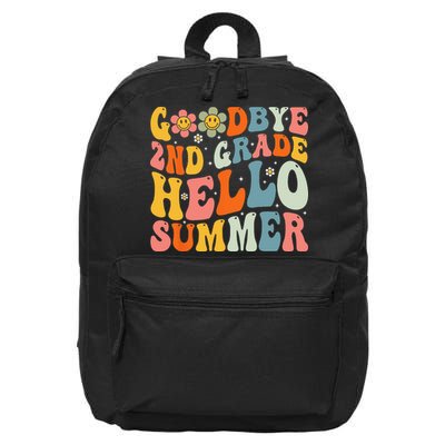 Goodbye 2nd Grade Hello Summer Last Day Of School 16 in Basic Backpack