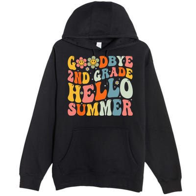 Goodbye 2nd Grade Hello Summer Last Day Of School Premium Pullover Hoodie