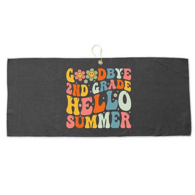 Goodbye 2nd Grade Hello Summer Last Day Of School Large Microfiber Waffle Golf Towel