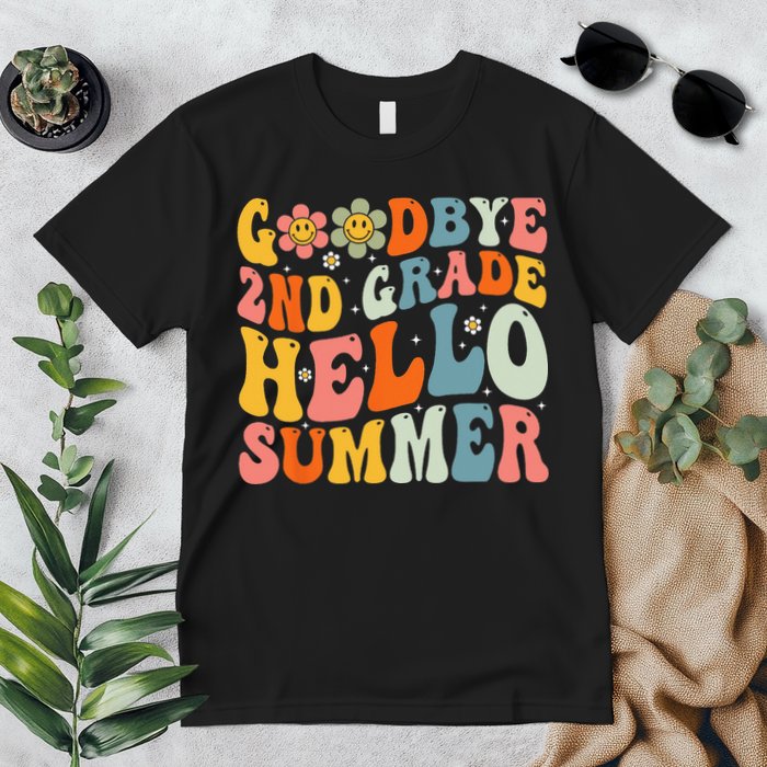 Goodbye 2nd Grade Hello Summer Last Day Of School Premium T-Shirt