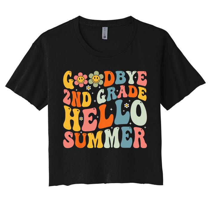 Goodbye 2nd Grade Hello Summer Last Day Of School Crop Top