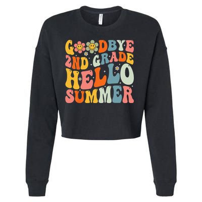 Goodbye 2nd Grade Hello Summer Last Day Of School Cropped Pullover Crew