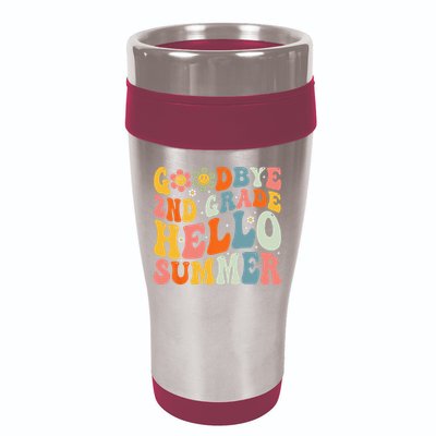 Goodbye 2nd Grade Hello Summer Last Day Of School 16oz Travel Tumbler