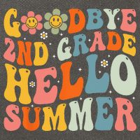 Goodbye 2nd Grade Hello Summer Last Day Of School Cotton Canvas Backpack
