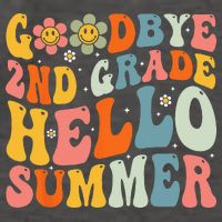 Goodbye 2nd Grade Hello Summer Last Day Of School Vector Backpack