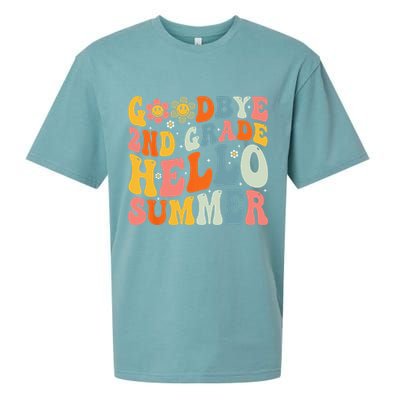 Goodbye 2nd Grade Hello Summer Last Day Of School Sueded Cloud Jersey T-Shirt