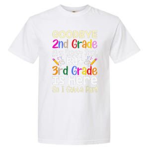 Goodbye 2nd Grade Hello 3rd Grade Back To Shcool Outfit Garment-Dyed Heavyweight T-Shirt