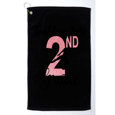 Glitter 2nd Grade Girl Gymnastics Tumble First Day Of School,Kids 1st Day Of Sch Golf Towel