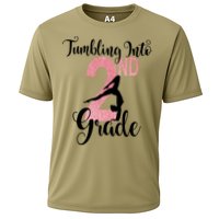 Glitter 2nd Grade Girl Gymnastics Tumble First Day Of School,Kids 1st Day Of Sch Cooling Performance Crew T-Shirt