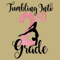 Glitter 2nd Grade Girl Gymnastics Tumble First Day Of School,Kids 1st Day Of Sch Cooling Performance Crew T-Shirt