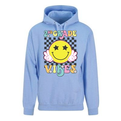 Girl 2nd Grade Vibes Smile Face Back To School Second Grade Unisex Surf Hoodie