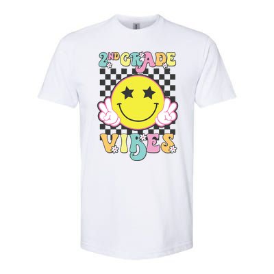 Girl 2nd Grade Vibes Smile Face Back To School Second Grade Softstyle CVC T-Shirt