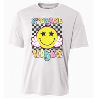 Girl 2nd Grade Vibes Smile Face Back To School Second Grade Cooling Performance Crew T-Shirt