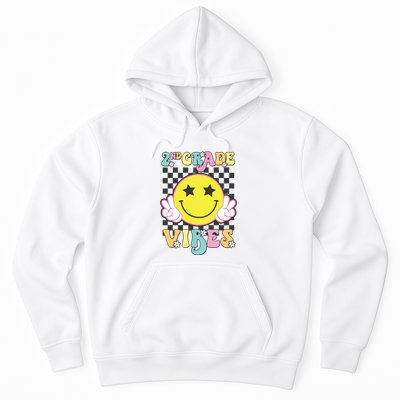 Girl 2nd Grade Vibes Smile Face Back To School Second Grade Hoodie