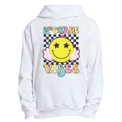 Girl 2nd Grade Vibes Smile Face Back To School Second Grade Urban Pullover Hoodie