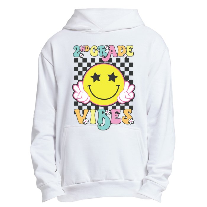 Girl 2nd Grade Vibes Smile Face Back To School Second Grade Urban Pullover Hoodie