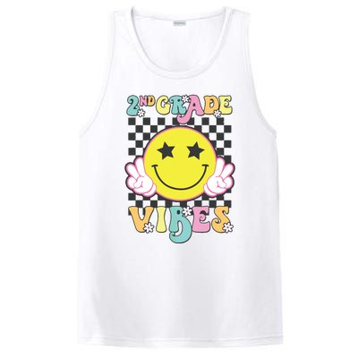 Girl 2nd Grade Vibes Smile Face Back To School Second Grade PosiCharge Competitor Tank