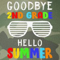 Goodbye 2nd Grade Hello Summer Last Day Of School Legacy Tie Dye Trucker Hat
