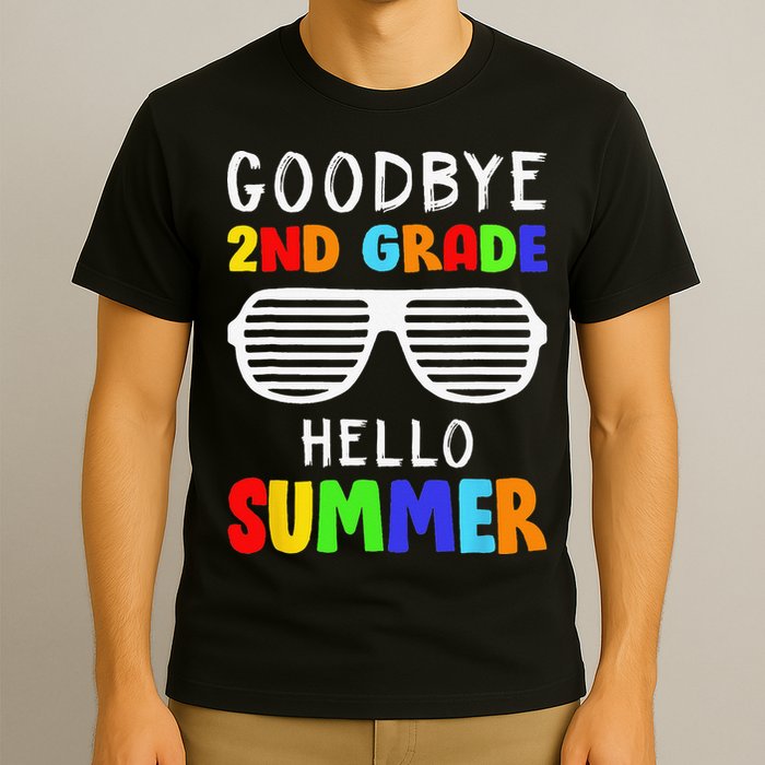 Goodbye 2nd Grade Hello Summer Last Day Of School T-Shirt
