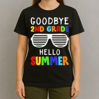 Goodbye 2nd Grade Hello Summer Last Day Of School T-Shirt
