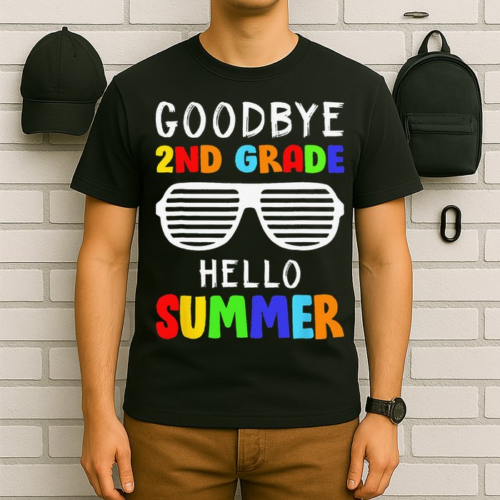 Goodbye 2nd Grade Hello Summer Last Day Of School T-Shirt
