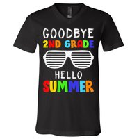 Goodbye 2nd Grade Hello Summer Last Day Of School V-Neck T-Shirt