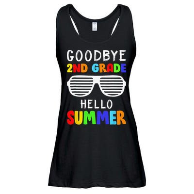 Goodbye 2nd Grade Hello Summer Last Day Of School Ladies Essential Flowy Tank